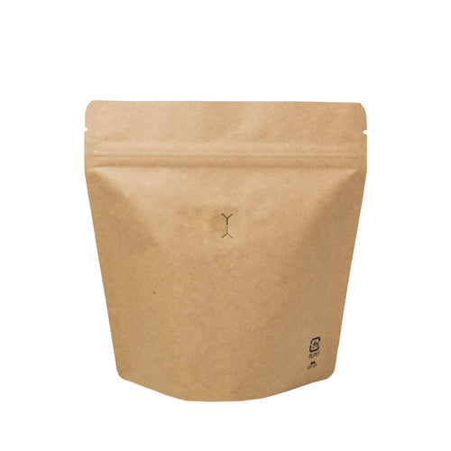 スタンドチャック袋１００ｇ茶インナーバルブ付
